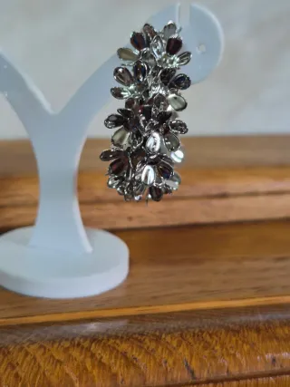 Aros Flores Zara Acero Plata