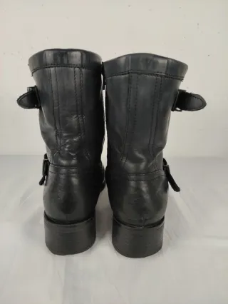 Stivaletti Vera Pelle Neri Donna