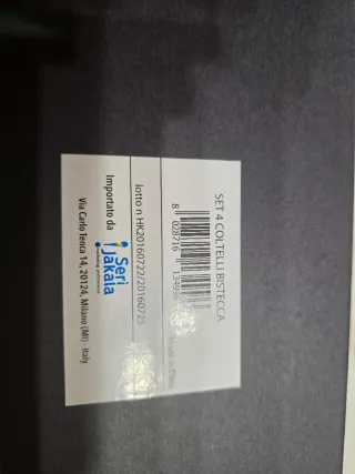 Set 4 coltelli da bistecca