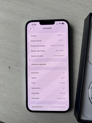 iPhone 13 Pro Max 512GB Blu Sierra