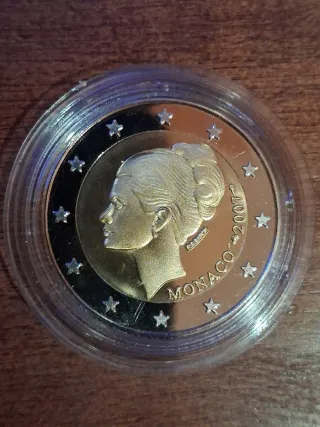 REPLICA Moneda 2 Euros Monaco 2007 GRACE KELLY