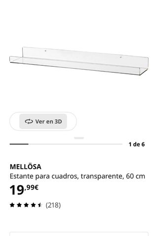Estanterías transparente IKEA