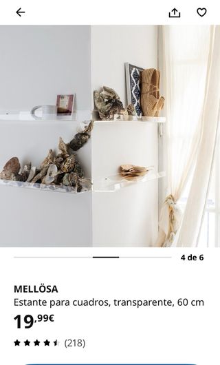 Estanterías transparente IKEA