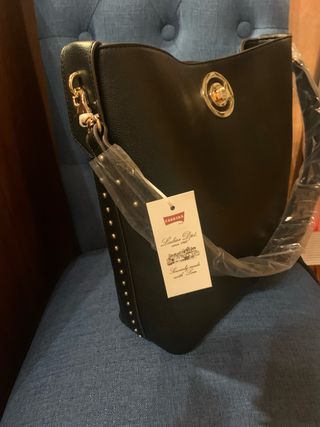 Borsa a secchiello nera Carrera