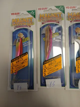 4 pezzi Yo-Zuri EGI Magnet System 2.5 80mm 11g Y2