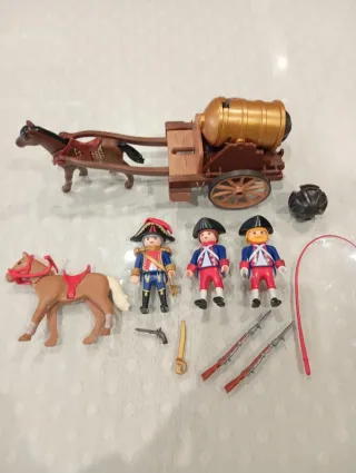 Playmobil Carro Artillería Napoleónico Francés
