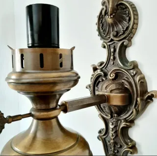 Pareja apliques antiguos bronce