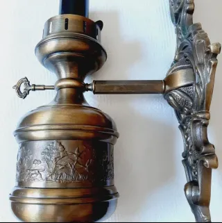 Pareja apliques antiguos bronce