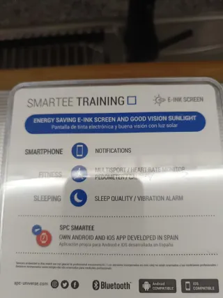 T.Reloj Inteligente SPC Smartee Training Negro