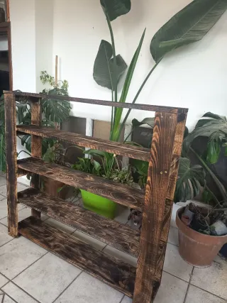 Estanterías de madera maciza