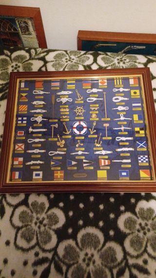 Cuadro Nudos Marineros y Banderas