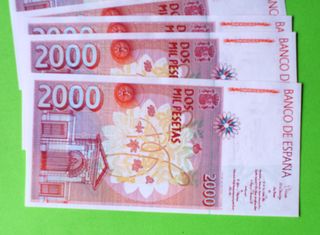 5 Billetes 2000 Pesetas 1992