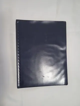 Álbum fotos vintage azul marino 24x18 cm
