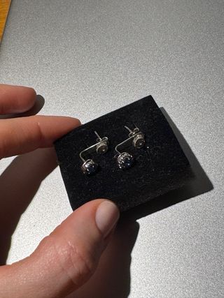 Pendientes plata con piedra azul