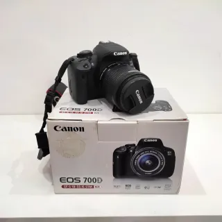 Canon EOS 700D Reflex Fotocamera scatola e custodi