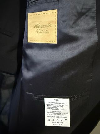 Smoking Negro de Hombre T60 “Alessandro Paladio”