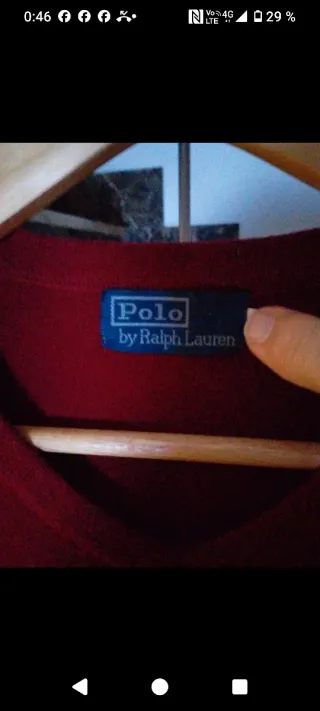 Jersey Polo Ralph Lauren Rojo Talla L