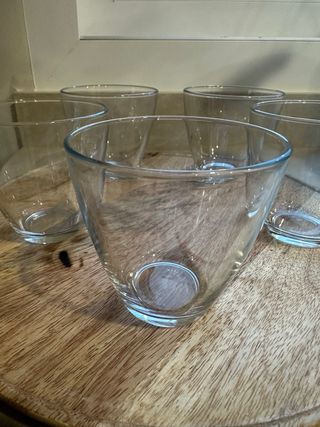 Lote 5 Vasos de Vidrio