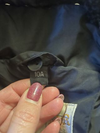 Giacca bambina nera con pelliccia