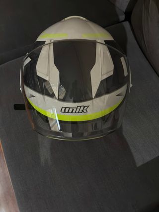 Casco de moto jet blanco