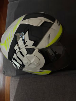 Casco de moto jet blanco