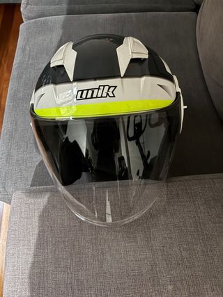 Casco de moto jet blanco