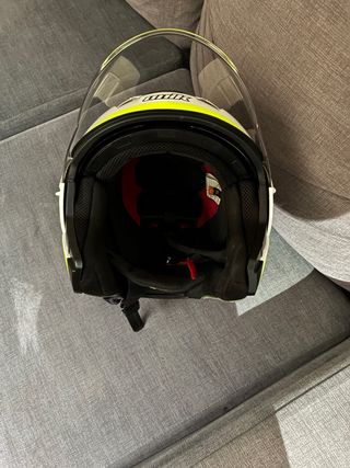 Casco de moto jet blanco