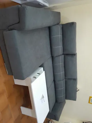 Sofá Cheslong Gris Nuevo