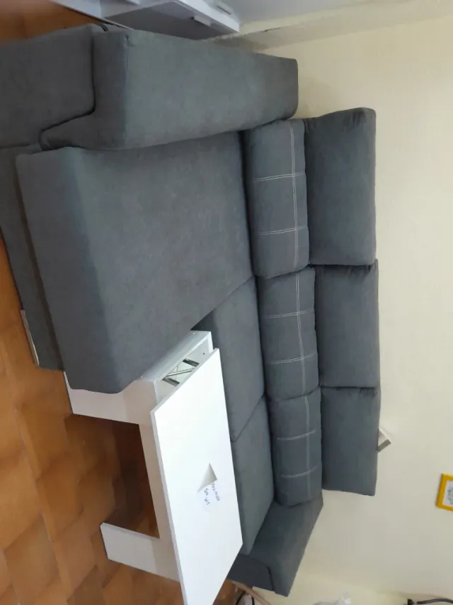 Sofá Cheslong Gris Nuevo