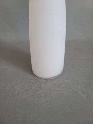 Florero Botella Vidrio Reciclado Blanco Mate