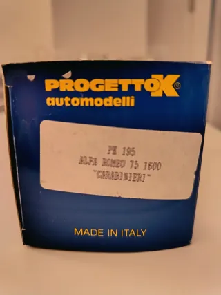 Alfa 75 Carabinieri Scala 1:43 Progetto K