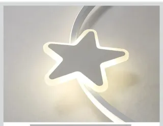 Lámpara Techo Estrella LED con Mando