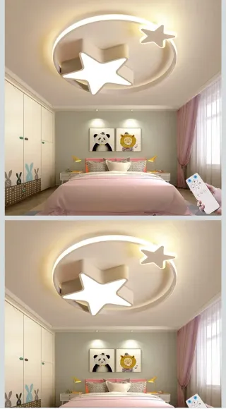 Lámpara Techo Estrella LED con Mando