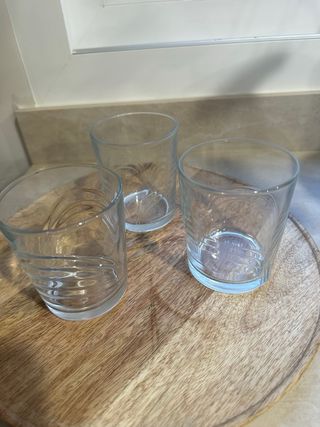 Lote 5 Vasos de Vidrio