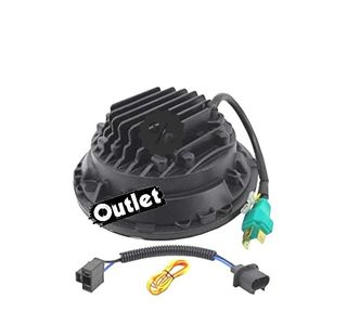 UF FAROS PARA JEEP WRANGLER 96-18 OJOS ANGEL LED NEGRO R0160