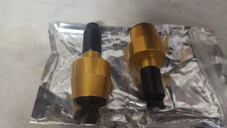 Contrapesos Manillar Moto Dorados