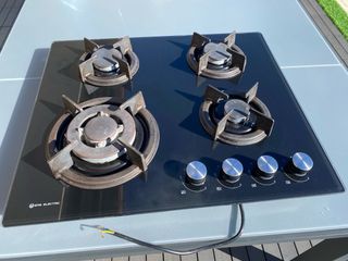 Encimera Gas Cristal 4 Fuegos EAS ELECTRIC