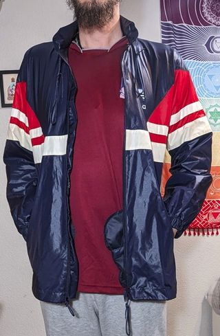 Cortavientos Adidas Originals Azul/Rojo