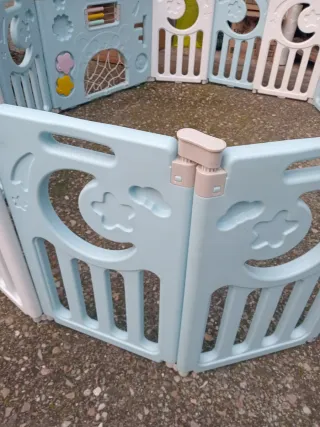 Parque infantil DripeX azul y blanco