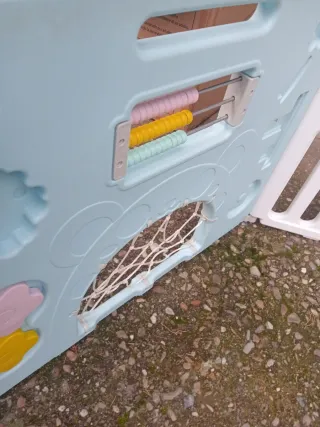 Parque infantil DripeX azul y blanco