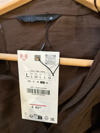 Vestido camisero marrón