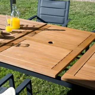 Mesa extensible jardín 180/240x75x100cm
