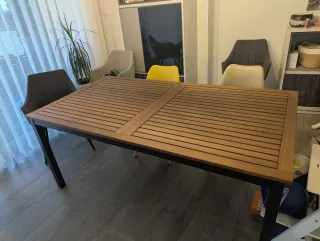 Mesa extensible jardín 180/240x75x100cm