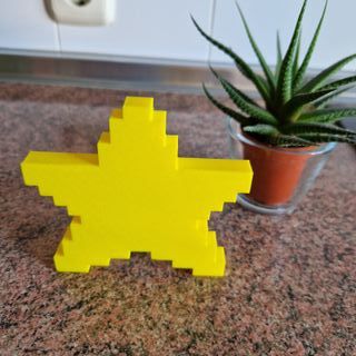 Estrella Mario Bros Pixel Art XL