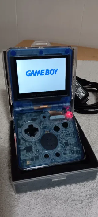 Game Boy Advance SP Kyogre Azul Transparente