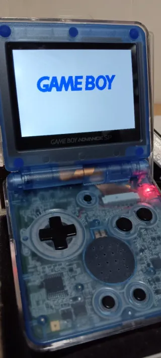 Game Boy Advance SP Kyogre Azul Transparente