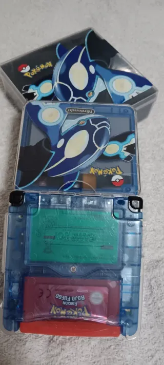 Game Boy Advance SP Kyogre Azul Transparente