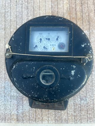 Contador Eléctrico Antiguo H.W.H.