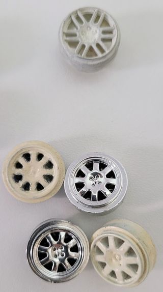 Lote llantas rally Scalextric desguace