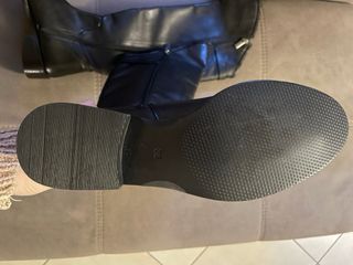 Stivali donna neri in pelle alti fino al ginocchio